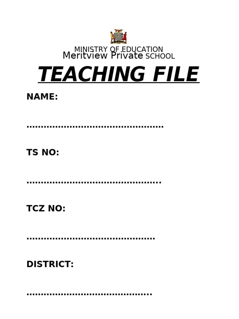 Teacher's Comprehensive Teaching File | PDF | Teachers | Teaching