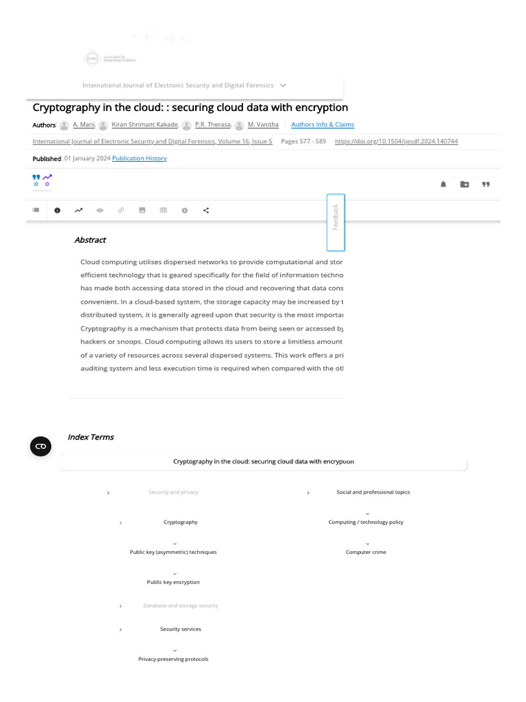 Cryptography in The Cloud - Securing Cloud Data With Encryption ...