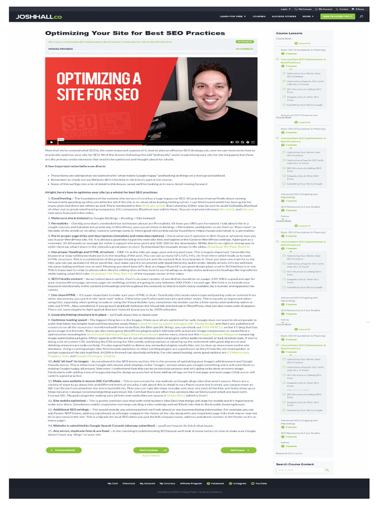 01-Optimizing Your Site For Best SEO Practices - Bak | PDF | Search ...