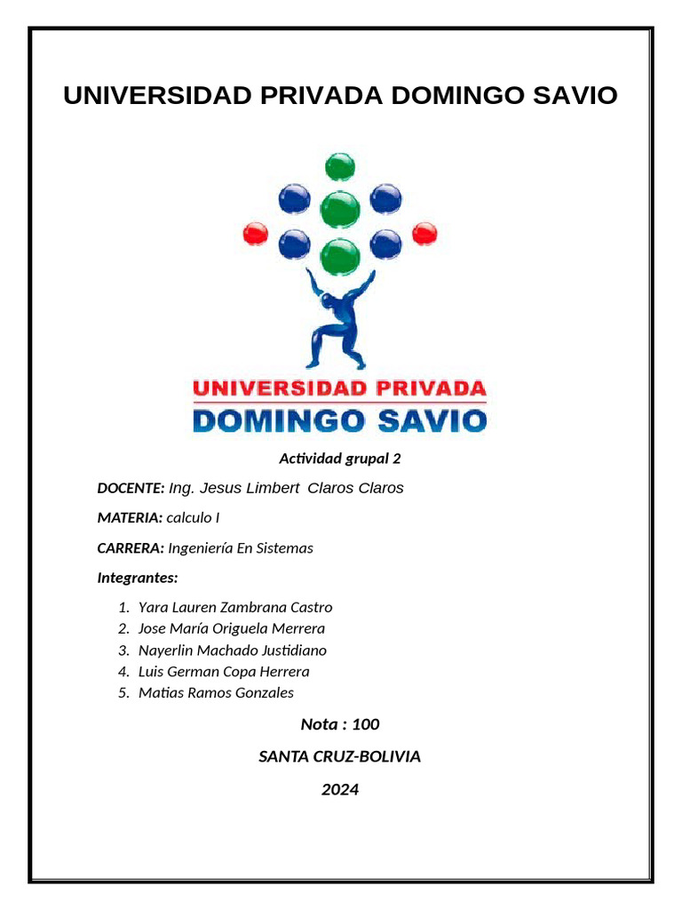Actividad Grupal 2 | PDF