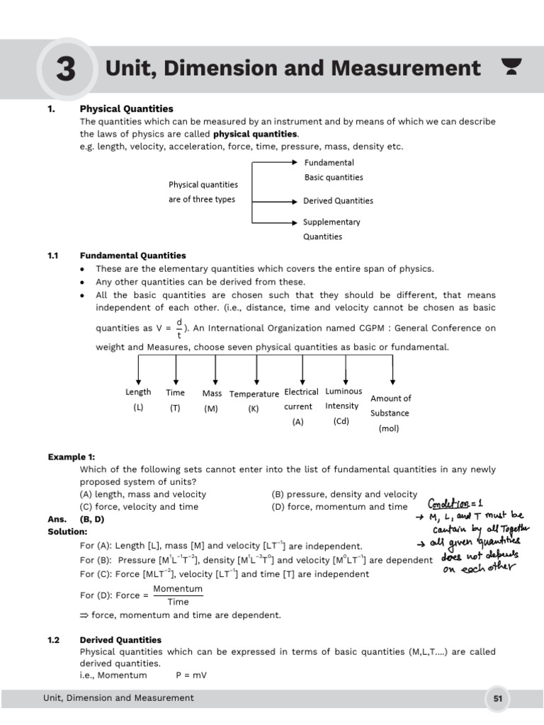 Unit and Dimension Fundamentals | PDF | Mole (Unit) | International ...