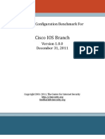 CIS Cisco IOS Branch Benchmark v1.0.0