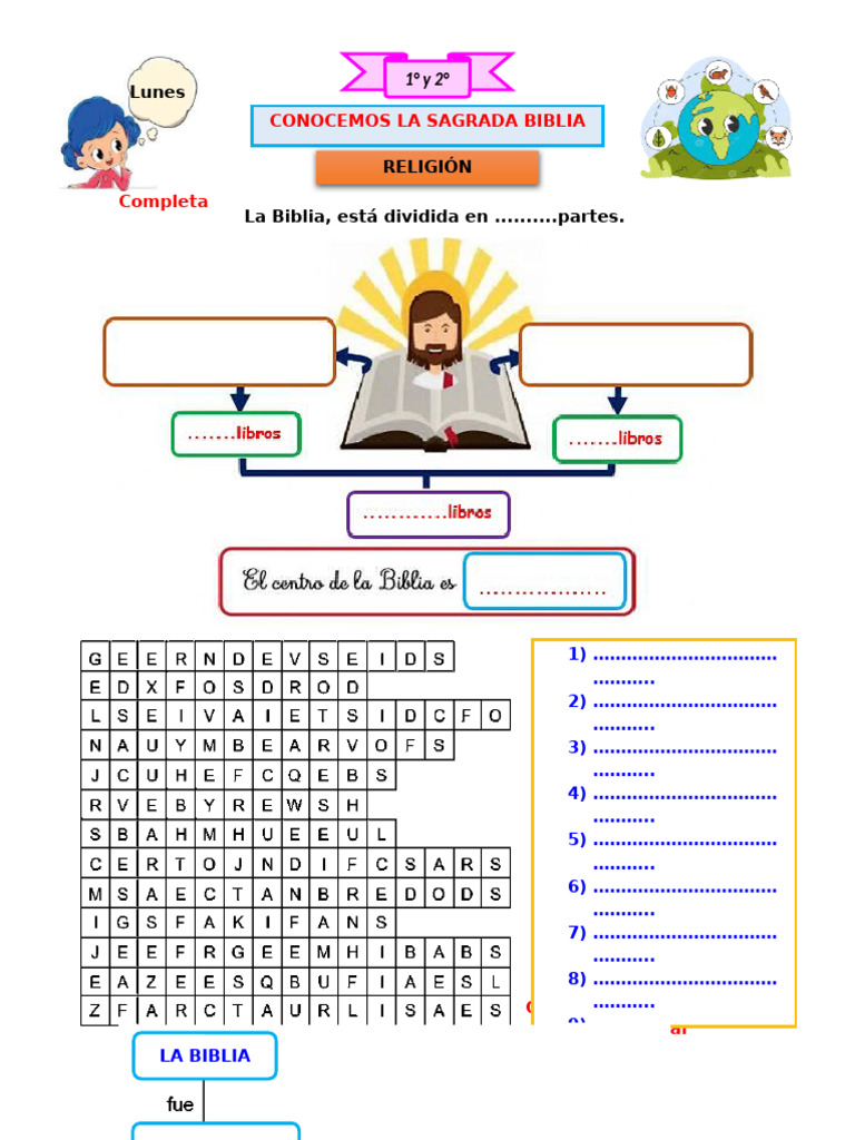 1° y 2° Lunes 07 Ficha 2 | PDF