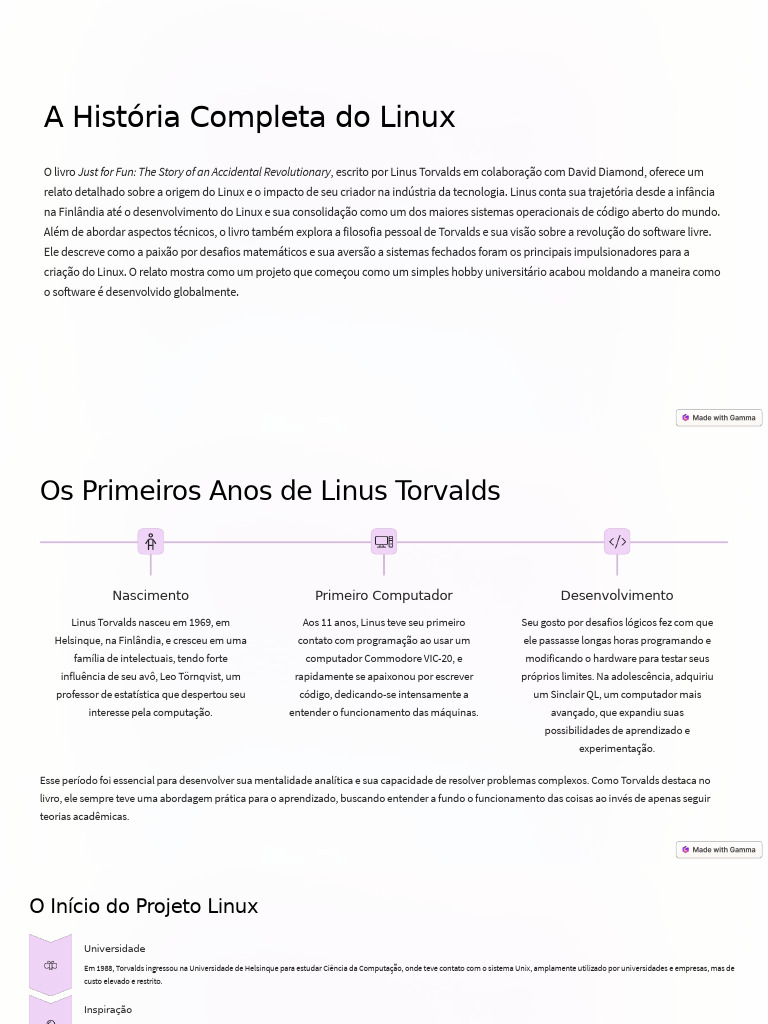 A Historia Completa Do Linux | PDF | Inicialização (informática) | Linux