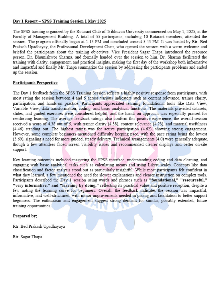 Day 1 Feedback and Summary | PDF | Behavior Modification | Cognition