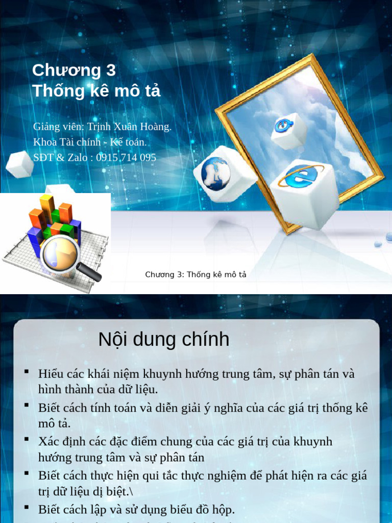 Chuong 3 - Thong Ke Mo Ta Final Tinh Chỉnh | PDF