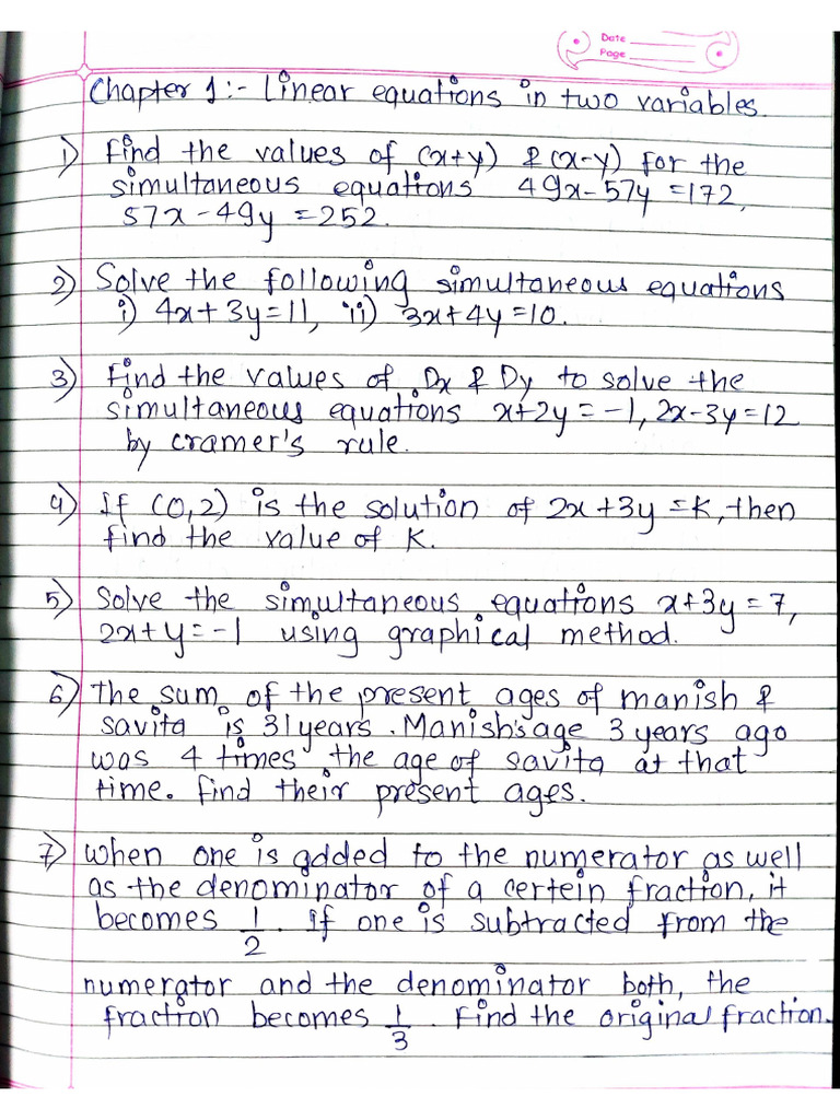 Expected Questions (Maths 1) | PDF