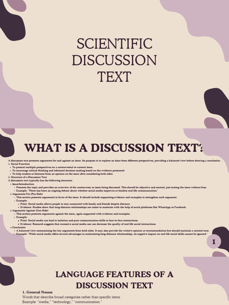 Scientific Discussion Text - 20241009 - 074252 - 0000 | PDF | Social ...