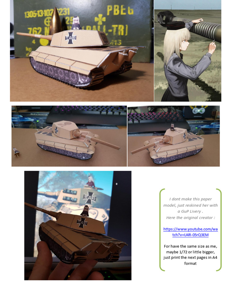 Kuromorimine Gup Tiger 212 Model | PDF