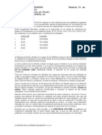 Carta Al SAC Genérica Reclamación Importes.