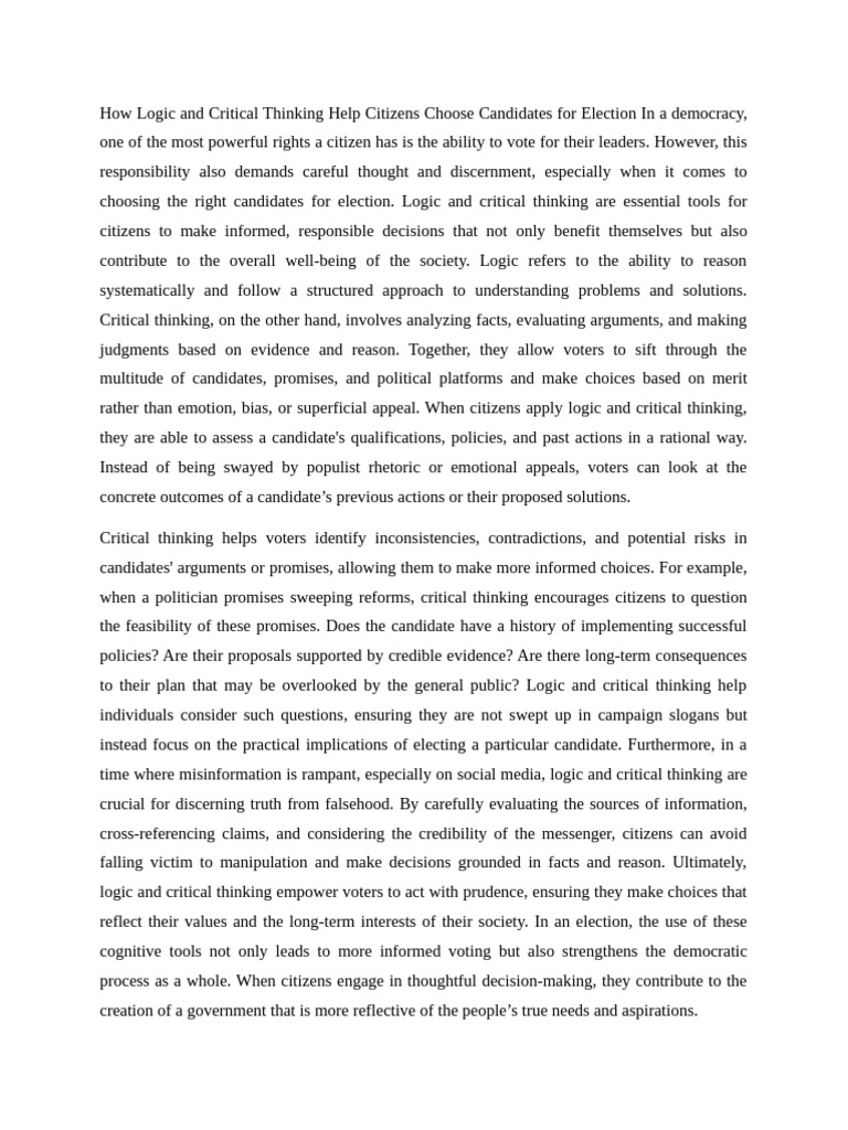 Philo Note | PDF | Critical Thinking | Thought
