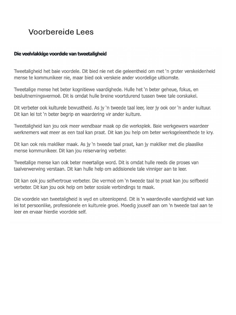 Afrikaans Artikel | PDF