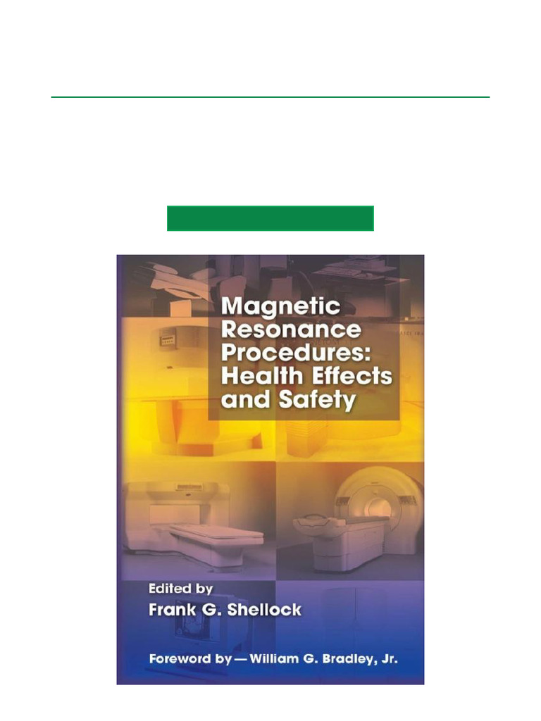 MRI Procedures: Health & Safety Guide | PDF | Magnetic Resonance ...