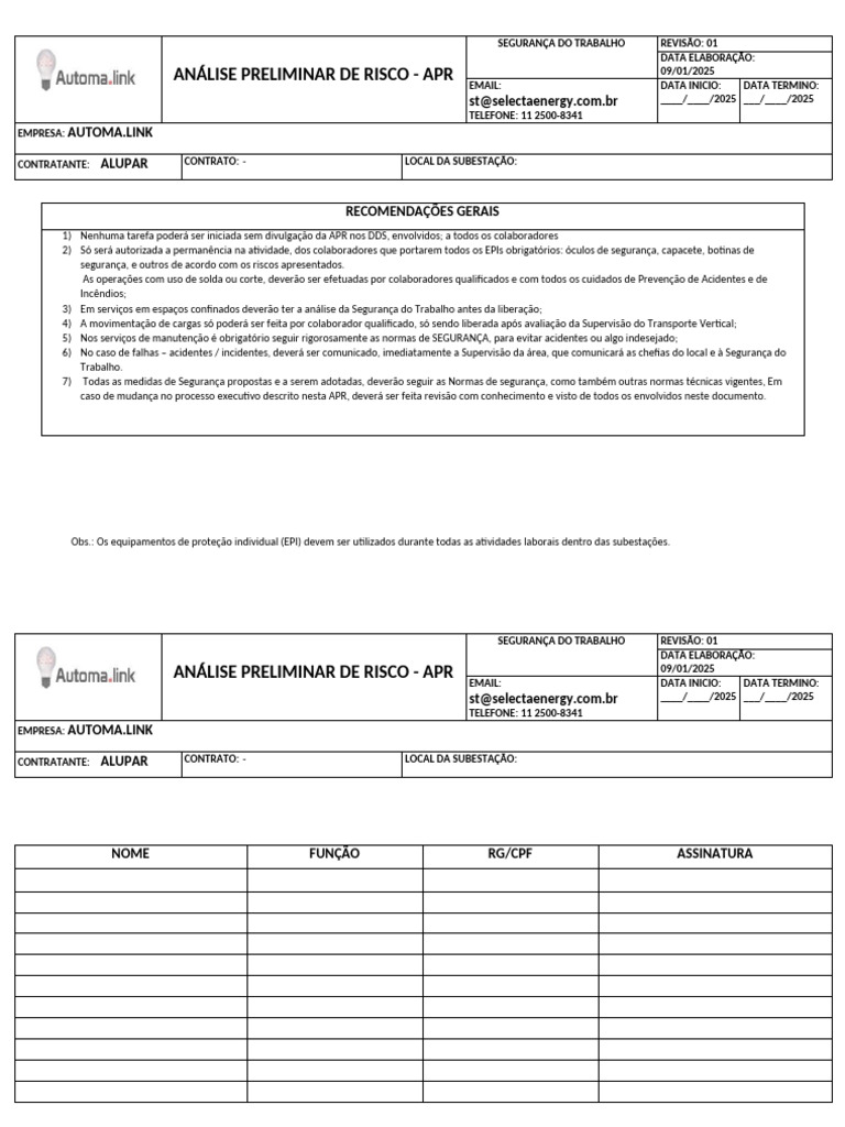 Análise de Risco em Segurança do Trabalho | PDF | Capacete ...