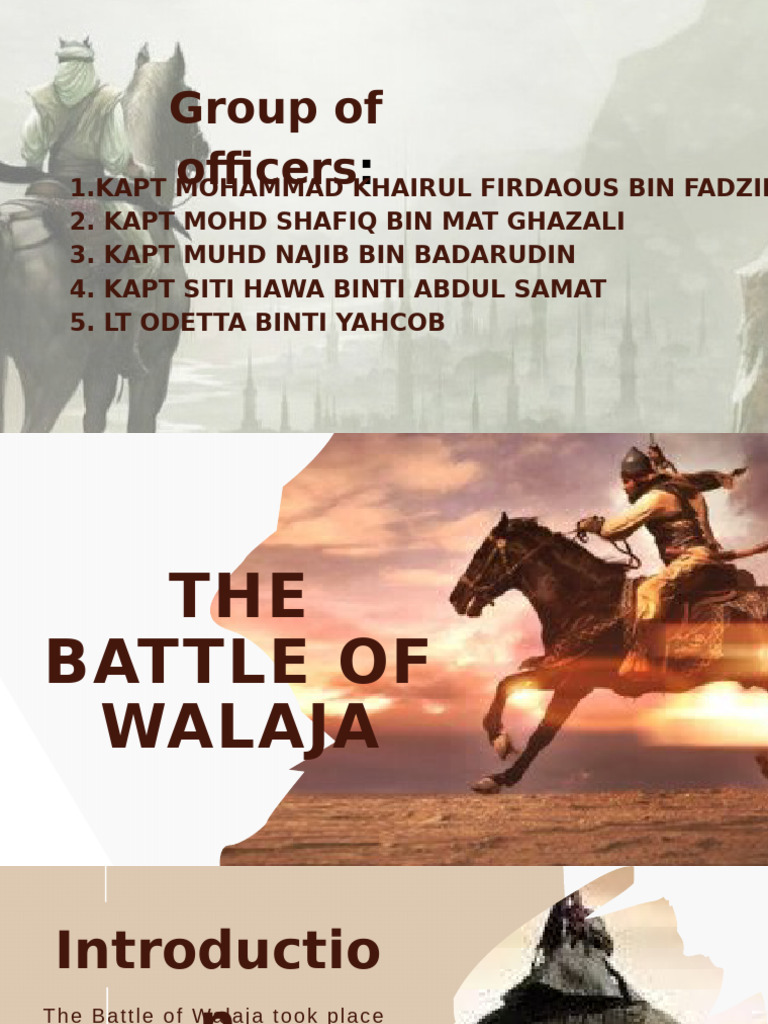 Victory at the Battle of Walaja | PDF