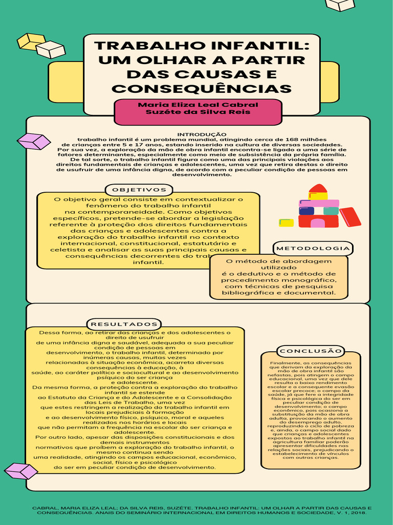 Trabalho Infantil: Causas e Consequências | PDF | Trabalho infantil ...