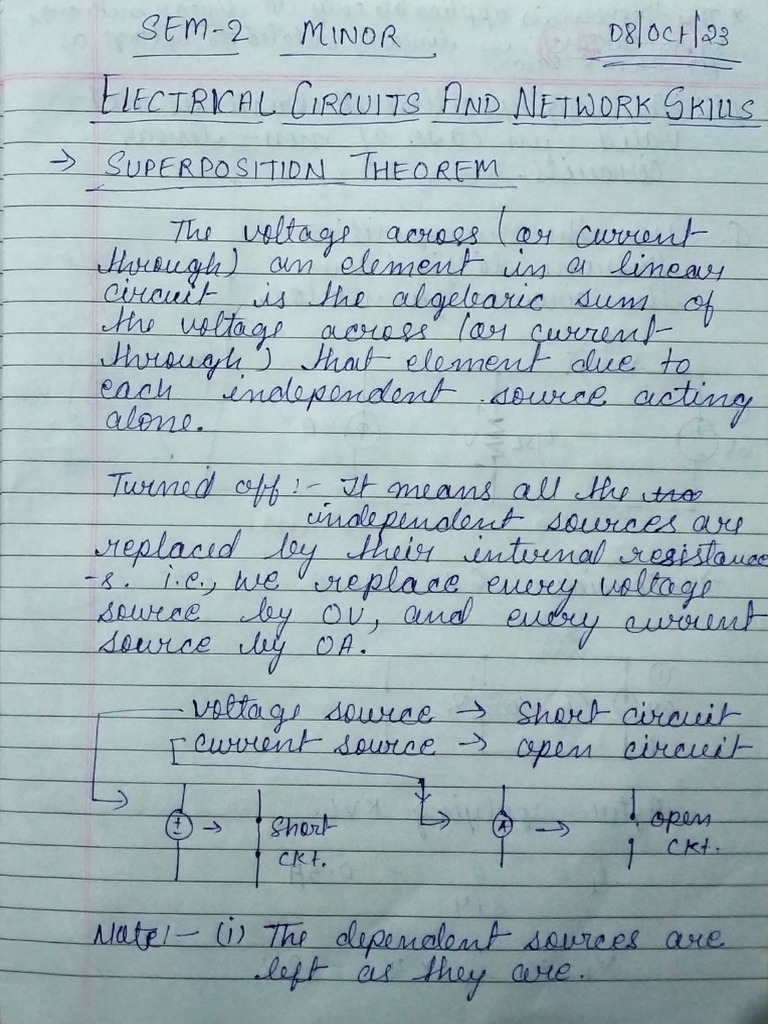 Superposition Theorem | PDF