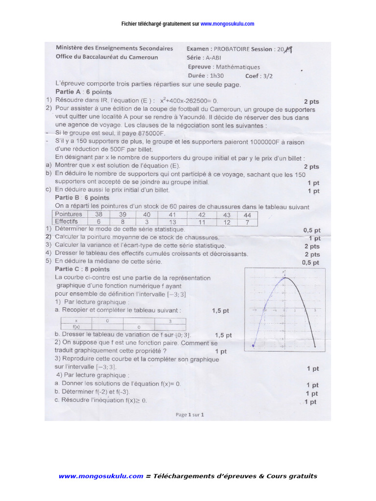 Prob A Abi 2019 Maths | PDF