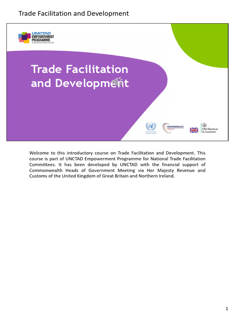 Trade Facilitation for Development Benefits | PDF | World Trade ...