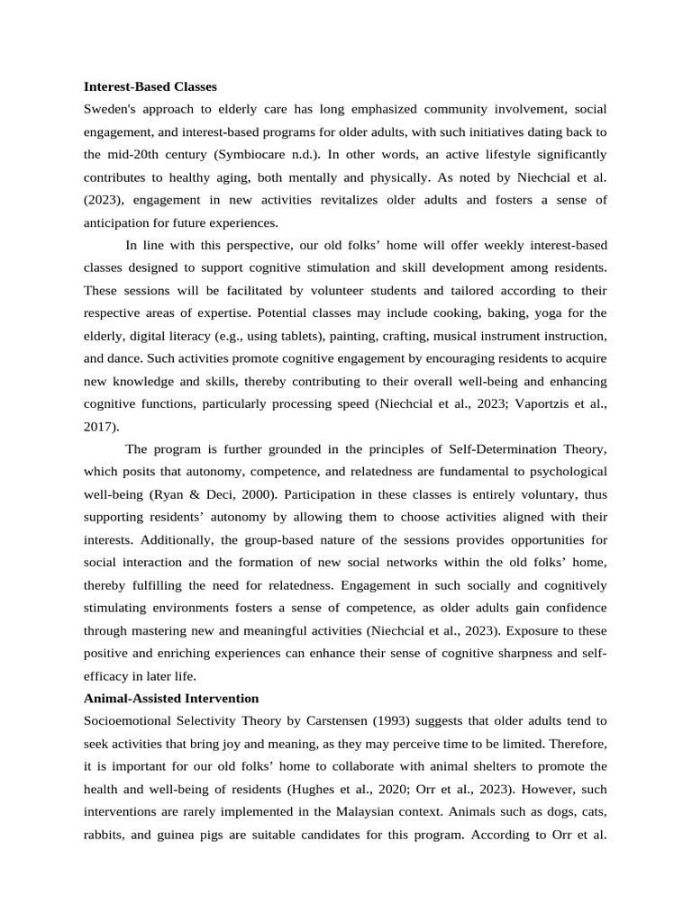 Old Folks Home Activities | PDF | Well Being | Behavioural Sciences