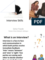Interview Skills: Sohan Tiwade