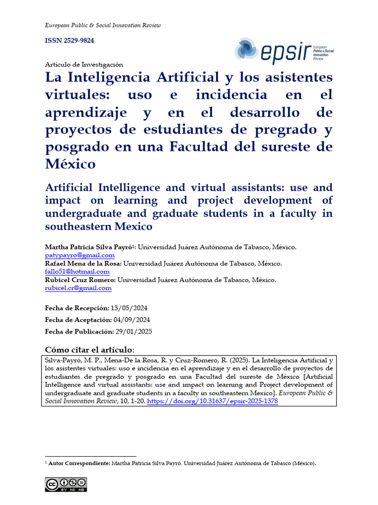 IA y Asistentes Virtuales en Educación | PDF | Inteligencia artificial ...