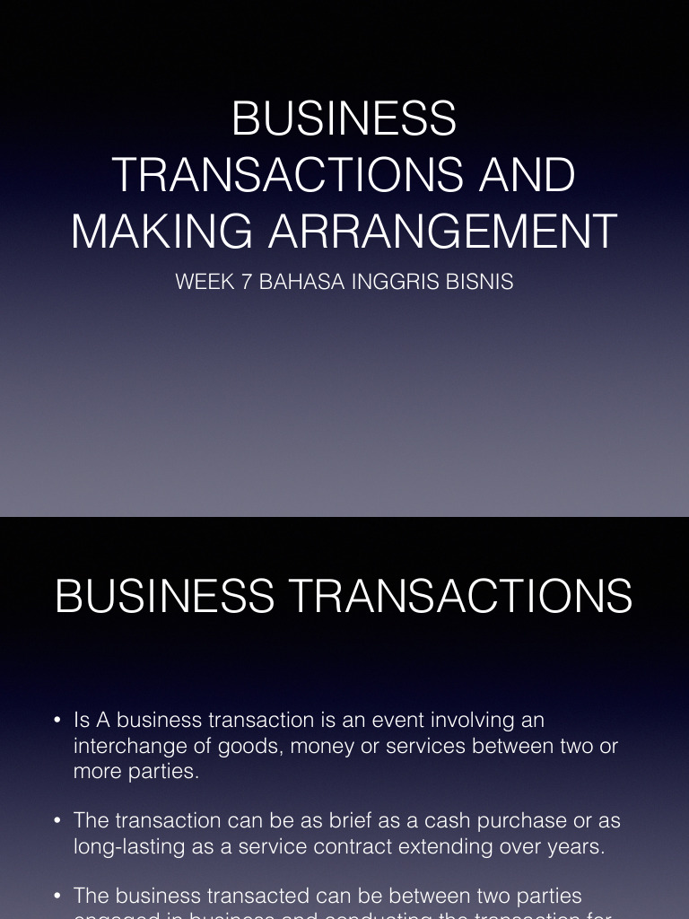 Week 7B Bahasa Inggris Bisnis | PDF | Debits And Credits | Financial ...