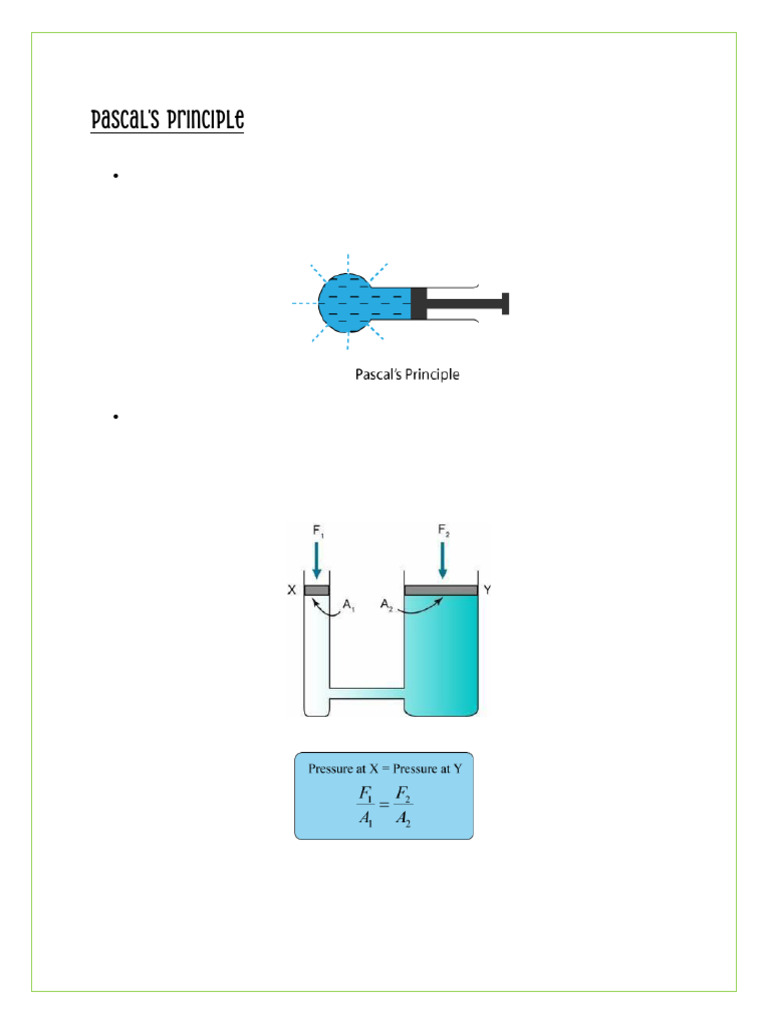 Fluid Mechanics Principles Explained | PDF | Buoyancy | Pressure