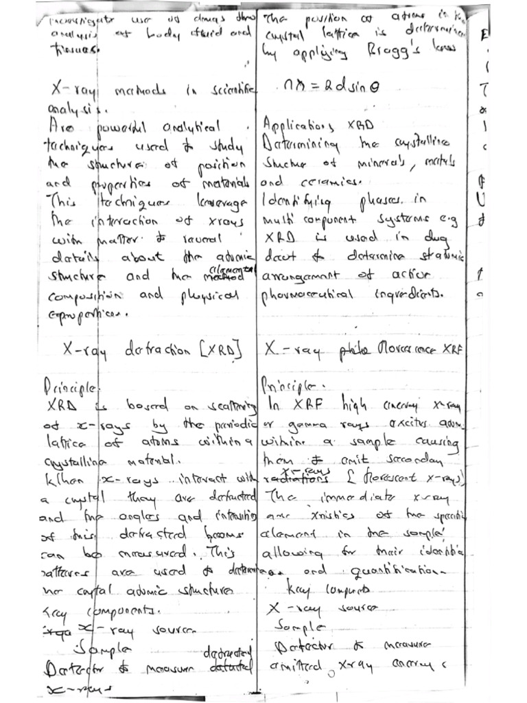 chem 415 xray methods | PDF