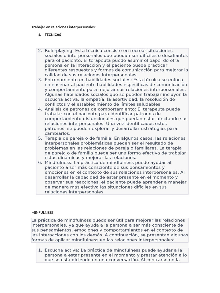 Mejora tus relaciones interpersonales | PDF | Las emociones | Atención ...