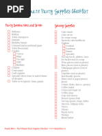 Catering Event Preparation Checklist | PDF