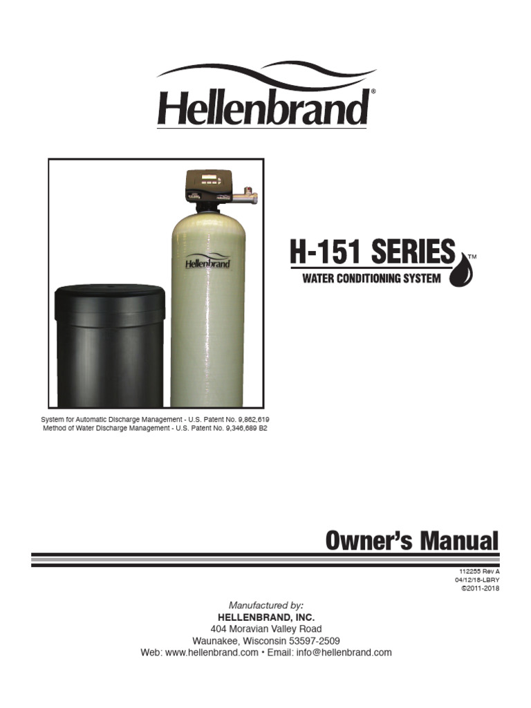 Water Softener Owner's Manual | PDF | Pipe (Fluid Conveyance)