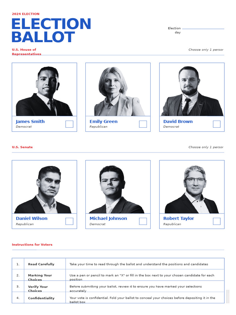 Election Ballot Template | PDF