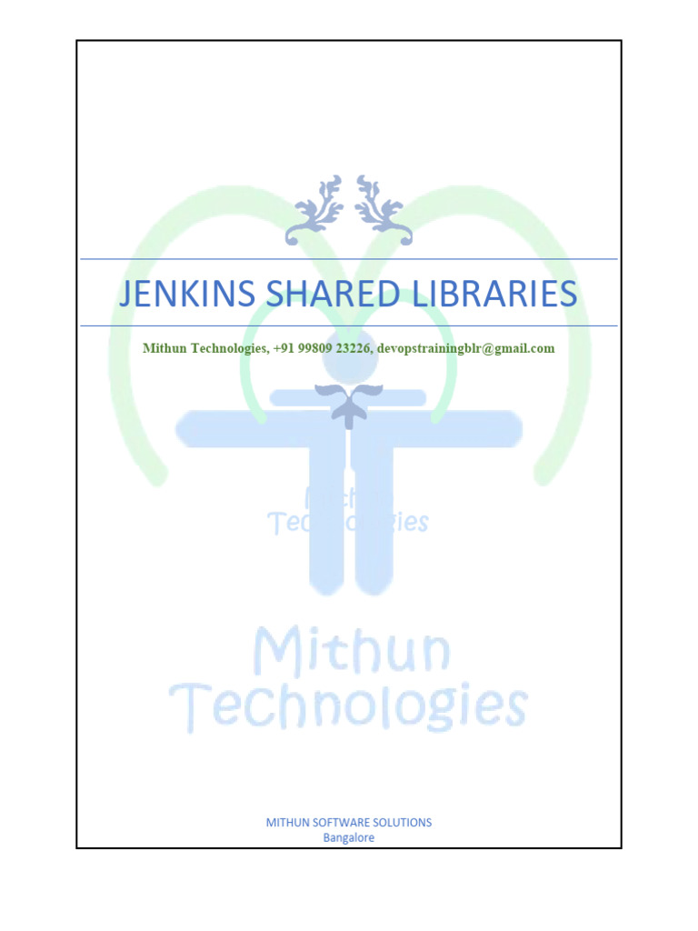 Jenkins Shared Libraries Guide | PDF | Library (Computing) | Computer ...