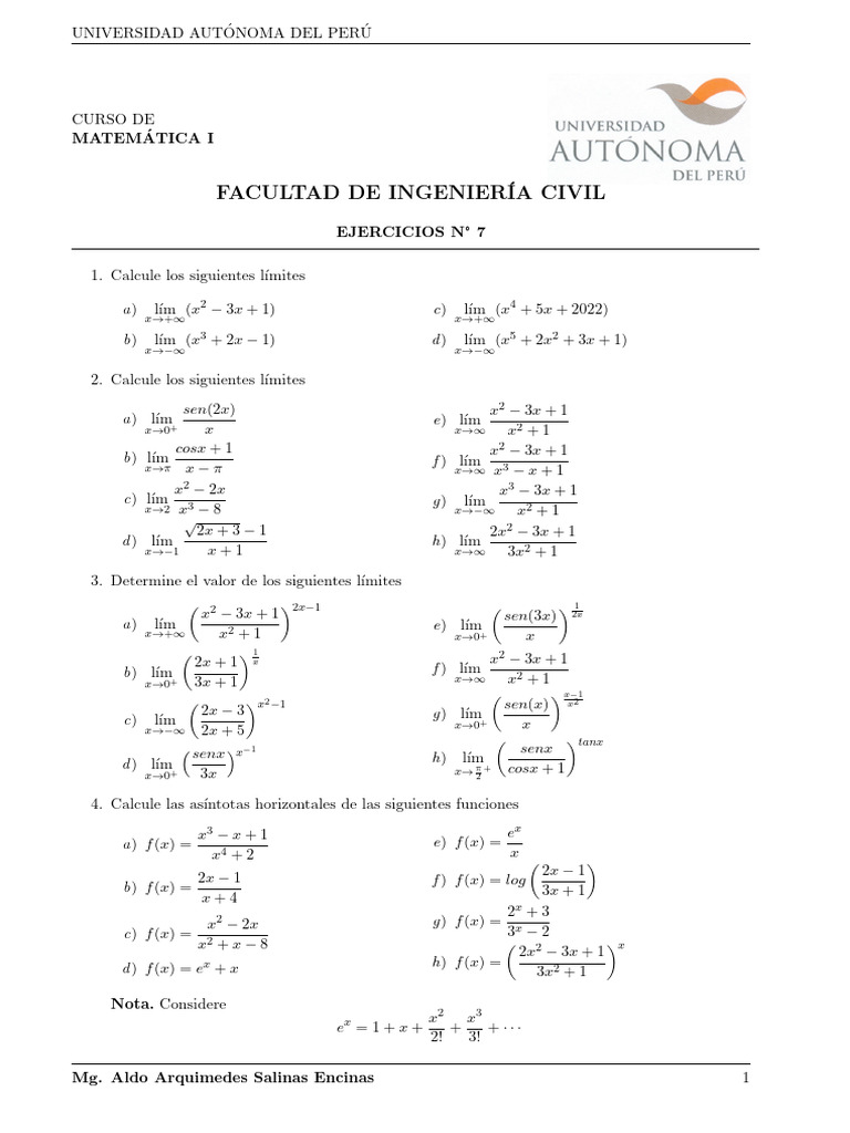 Ejercicios en Clase | PDF