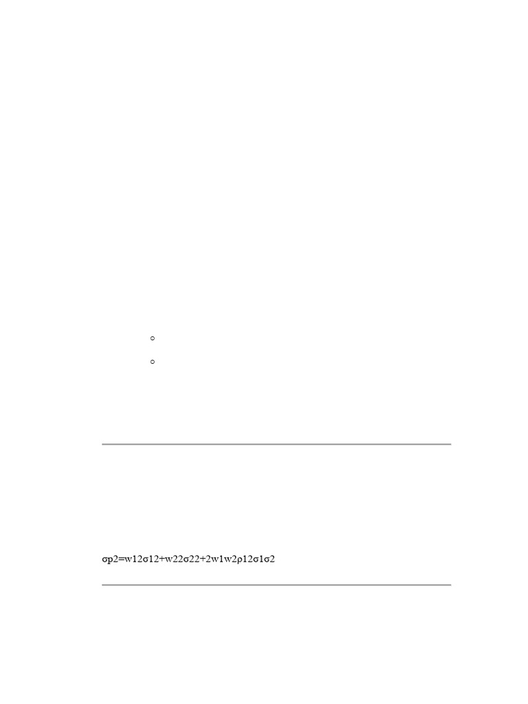 Penjelasan Model Markowitz | PDF