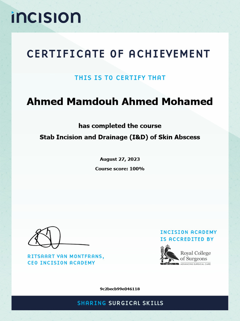 Drainage of Skin Abscess Stab Incision - 9c2becb99e046118 | PDF