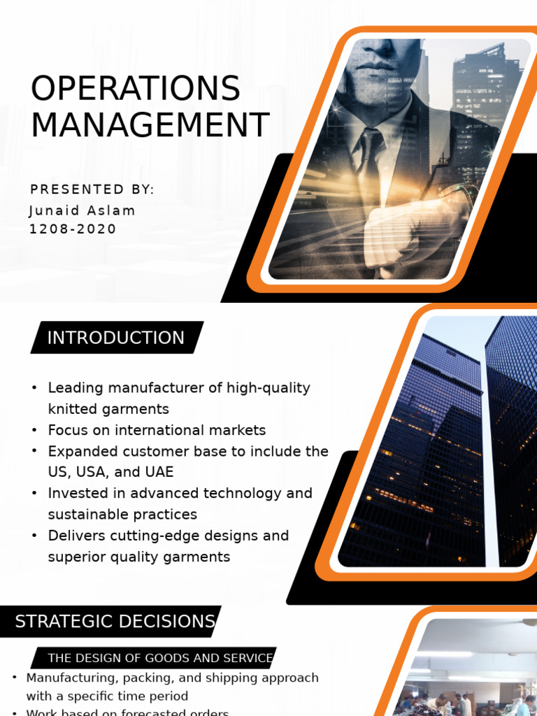Operations Management in Garment Manufacturing | PDF | Inventory ...