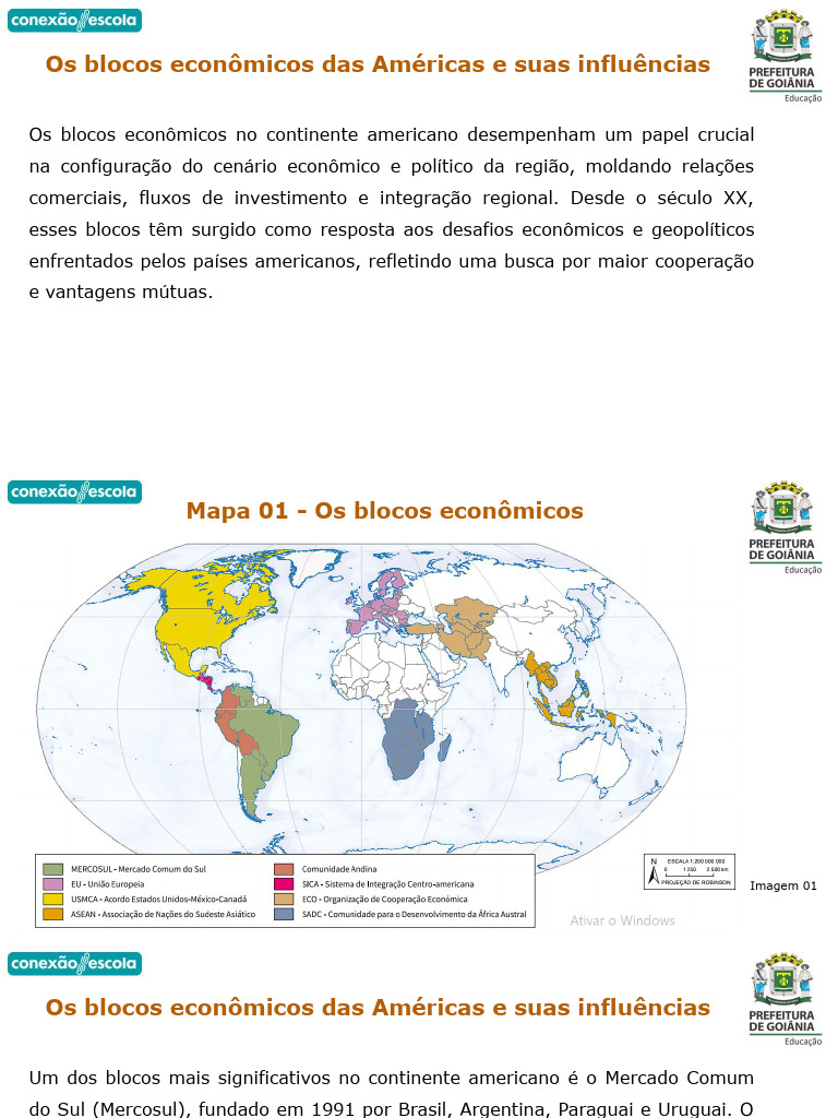Blocos Econômicos nas Américas: Influências | PDF | Economia | América ...