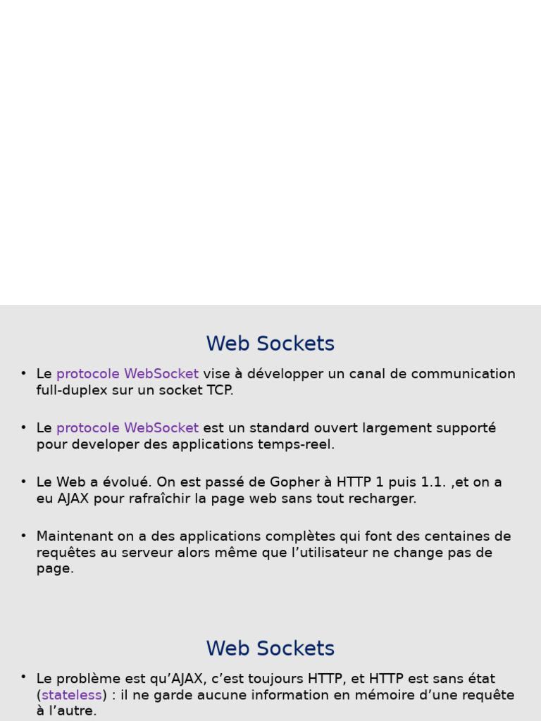 Introduction aux WebSockets | PDF | Internet | Internet et Web