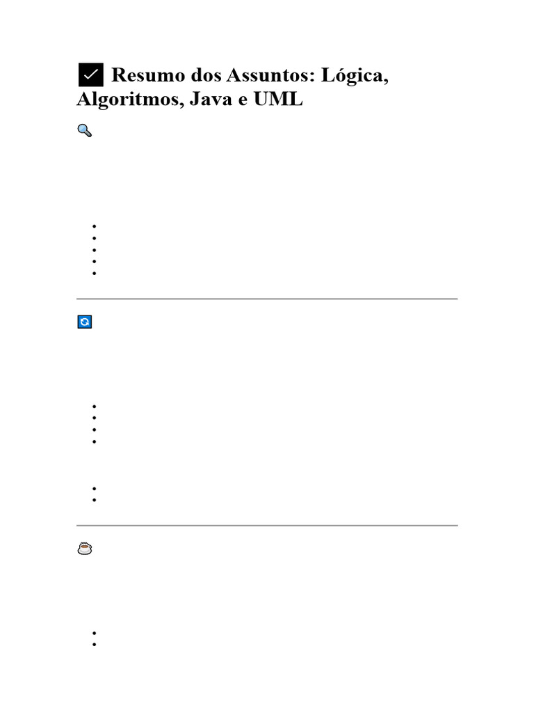 Lógica, Algoritmos, Java e UML Explicados | PDF | Linguagem de ...