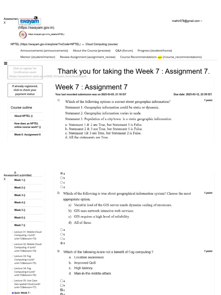 Cloud Computing - Unit 10 - Week 7 | PDF