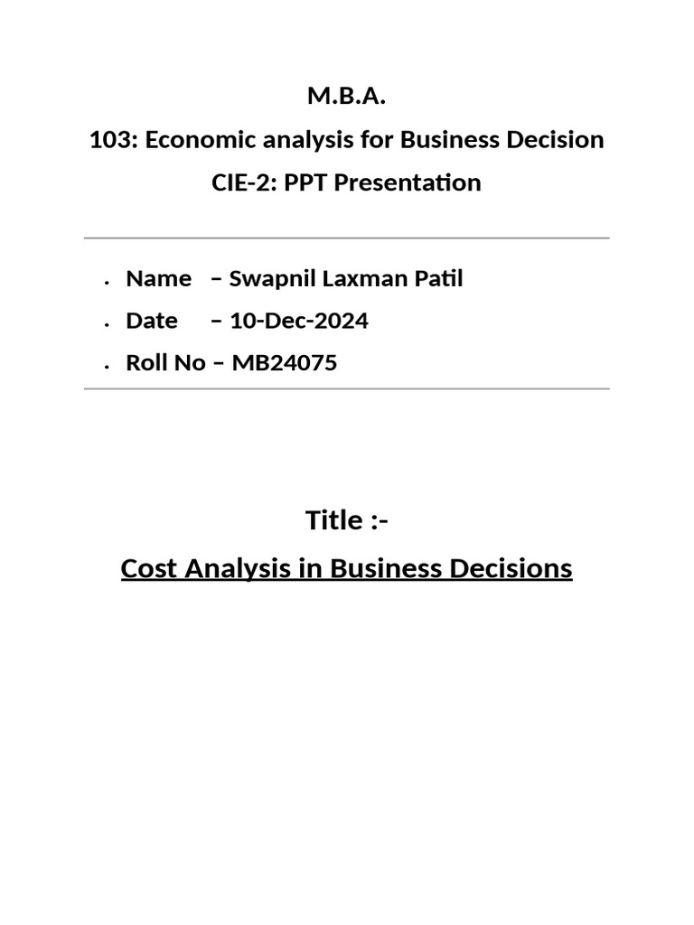 cost-analysis-for-business-decisions-pdf-cost-benefit-analysis-cost