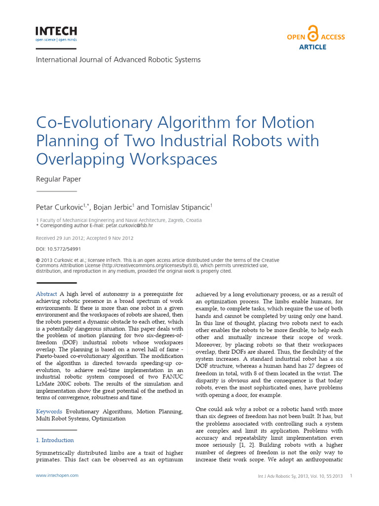 advanced robotics | PDF | Mathematical Optimization | Robot