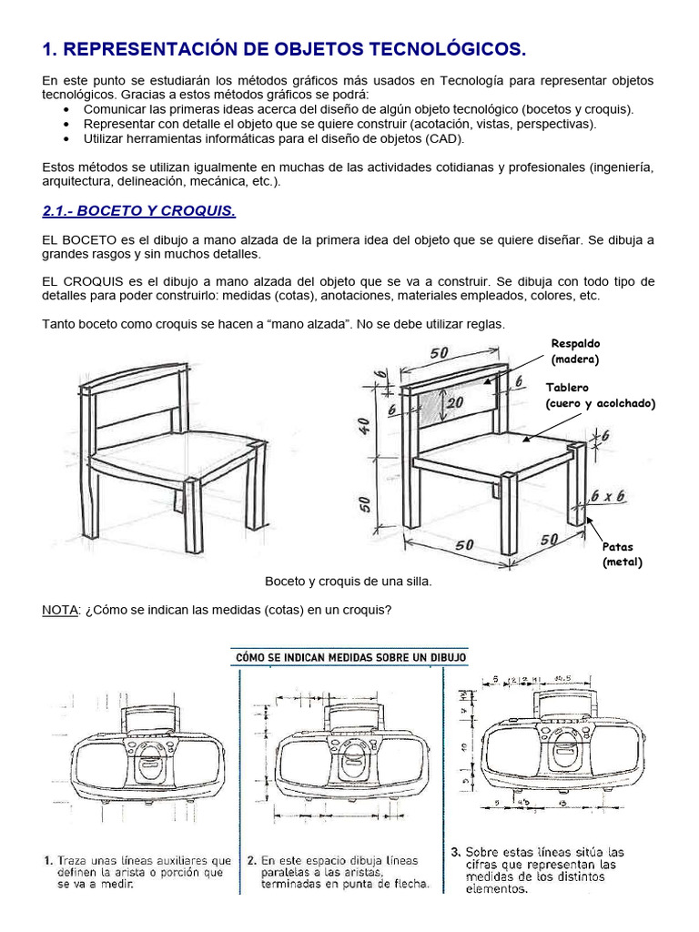 Diferencias entre boceto y croquis | PDF