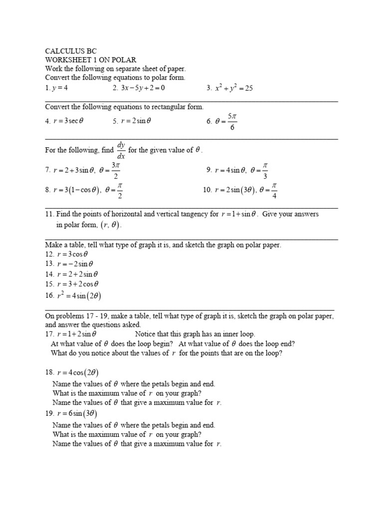 Convert x² + y² = 25 to Polar Form | PDF | Tangent | Mathematical Analysis