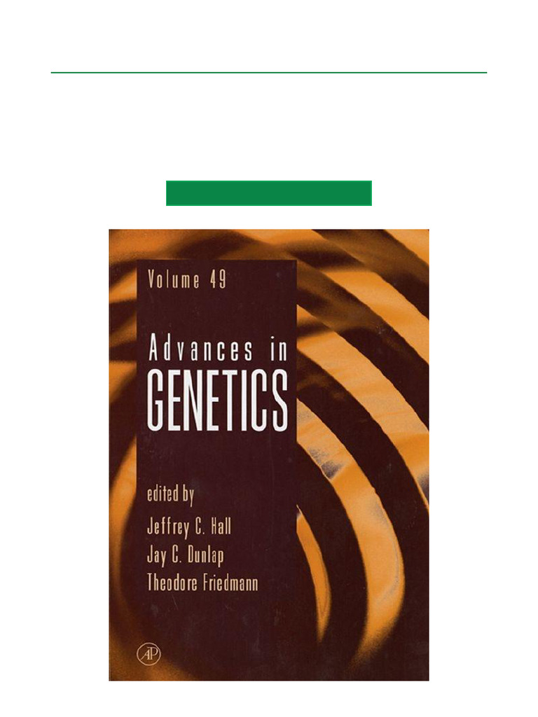 Advances in Genetics Volume 49 Overview | PDF | Neuropeptide | Protein ...