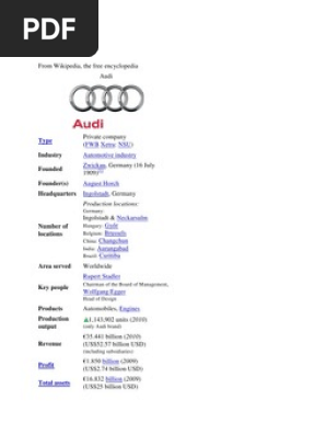 Brand Projector, PDF, Audi