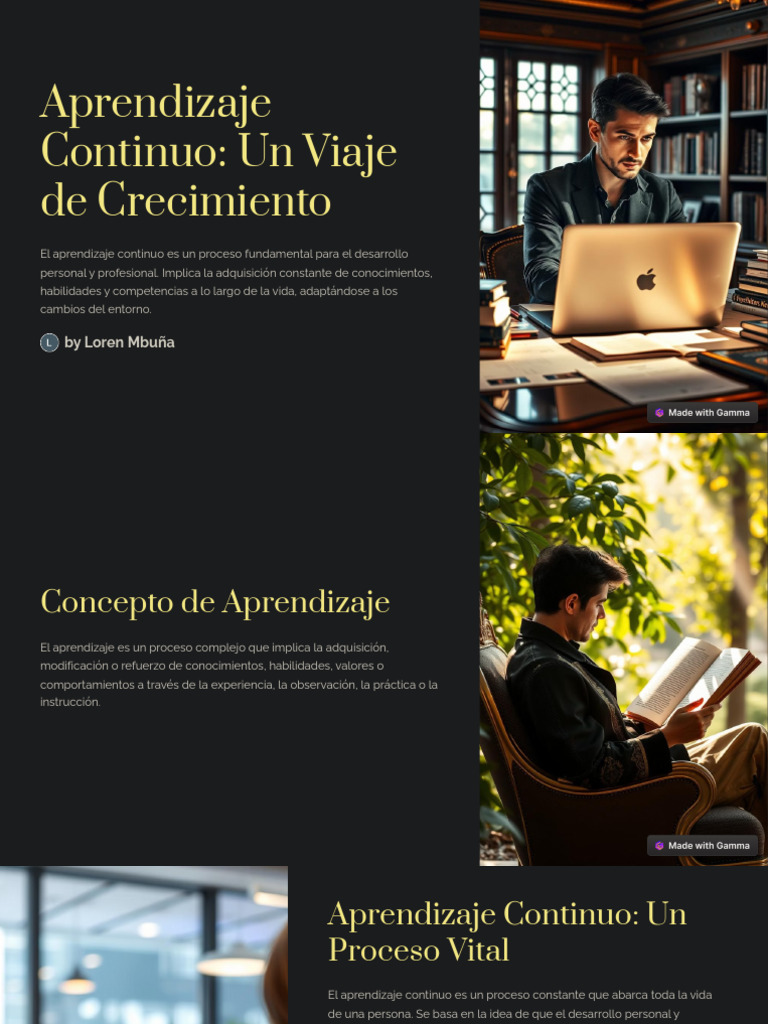 Aprendizaje Continuo Un Viaje de Crecimiento | PDF | Aprendizaje ...