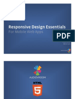 Responsive Design Essentials: For Mobile Web Apps